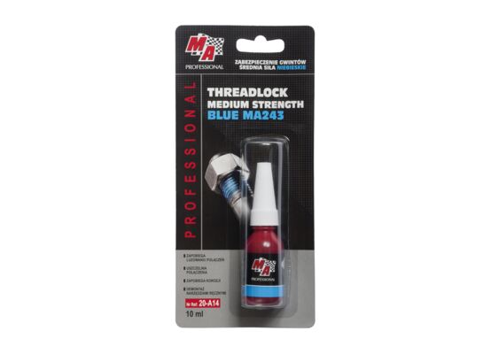 Środek do zabezpieczenia gwintów niebieski średni 10 ml MA PROFESSIONAL