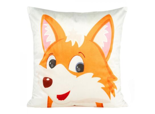 Poszewka dekoracyjna D91 Kids 9A, 45 x 45 cm Velvet biało-pomarańczowa
