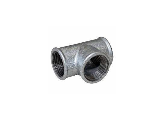 Trójnik żeliwny nakrętny ocynkowany 1/2" x 1/2" x 1/2" STRONG