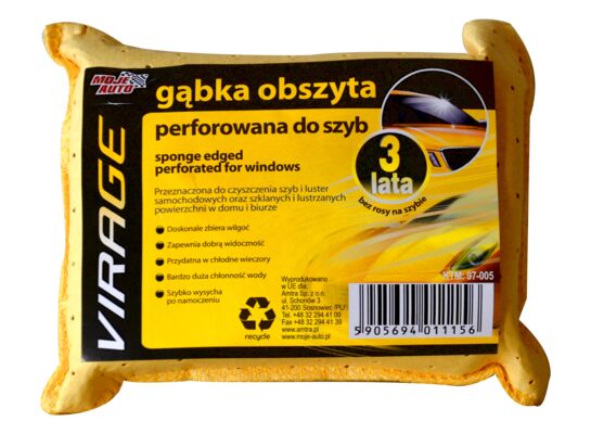 Gąbka obszyta perforowana do szyb 97-005 Moje Auto VIRAGE