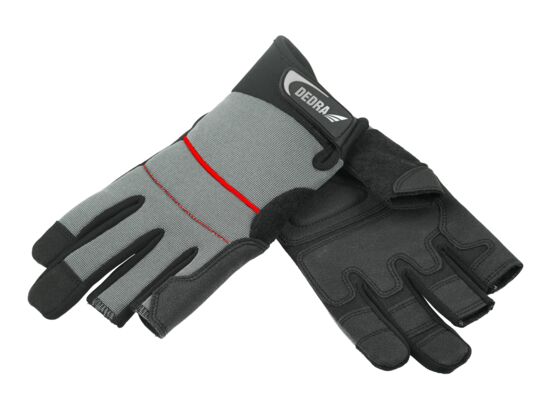 Rękawice robocze ze skóry syntetycznej wypełnienie z pianką Eva rozmiar 9 DEDRA