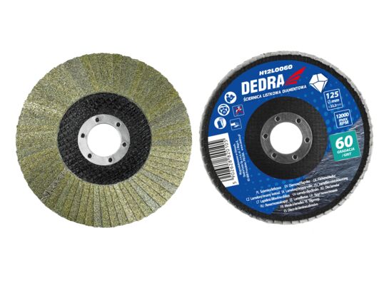 Ściernica listkowa diamentowa 125 x 22 mm 120 DEDRA