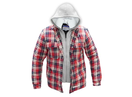 Bluza flanelowa ocieplana z kapturem BH63KF- XXL rozmiar XXL DEDRA