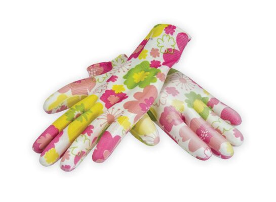 Rękawice robocze PU damskie mix kolorów DEDRA