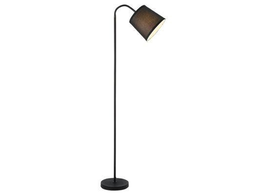 Lampa podłogowa czarny Godric E27 25 W klosz czarny