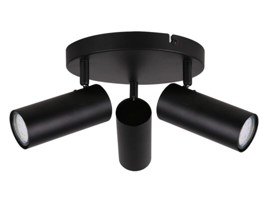 Lampa sufitowa COLLY czarny 3 x 15 W GU10 klosz czarny