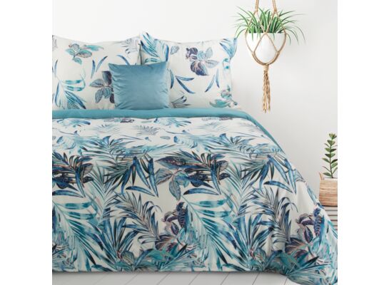 Komplet pościeli PILAR 160 x 200 cm, 70 x 80 cm/x 2 biało-niebieski