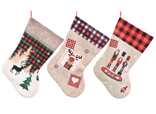 Skarpeta świąteczna 46 cm mix 