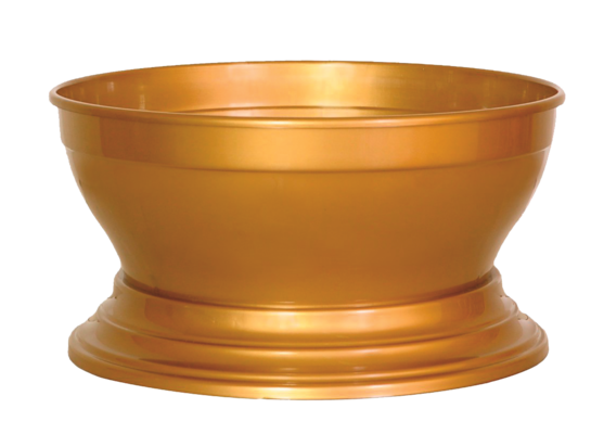 Miska Stópka Irys 25 cm złota