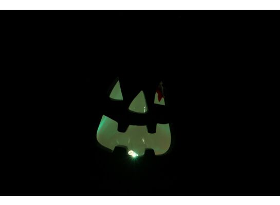 Figurka pomarańczowa dynia z LED 12,5 cm