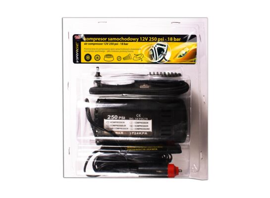 Kompresor samochodowy 12 V 250PSI 18 bar Moje Auto VIRAGE