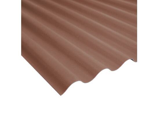 Płyta PVC 90 x 200/0,8 FALA 76/18 WBS brązowa