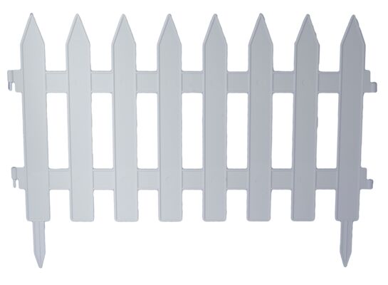 Płotek ogrodowy długość 3,20 (7 elementów) biały