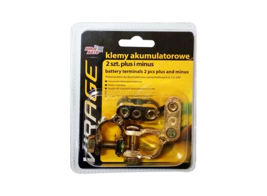 Klemy akumulatorowe 2 sztuki (+ / -) Moje Auto VIRAGE