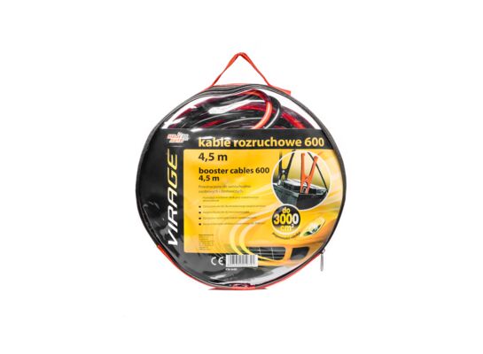 Kable rozruchowe 600 4,5 m miedziane Moje Auto VIRAGE
