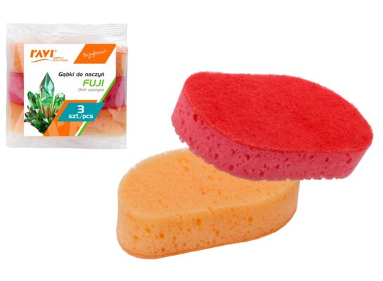 Gąbki do naczyń Fuji 3 sztuki
