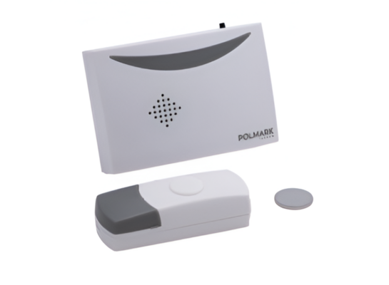 Dzwonek bezprzewodowy bateryjny 300 m, 36 melodii, kolor biały