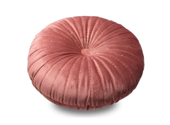 Poduszka dekoracyjna VELVET/39 ⌀40 cm ciemnoróżowy