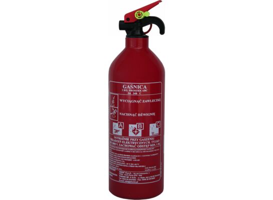 Gaśnica proszkowa typ GP-1 B ABC 1 kg bez wieszaka
