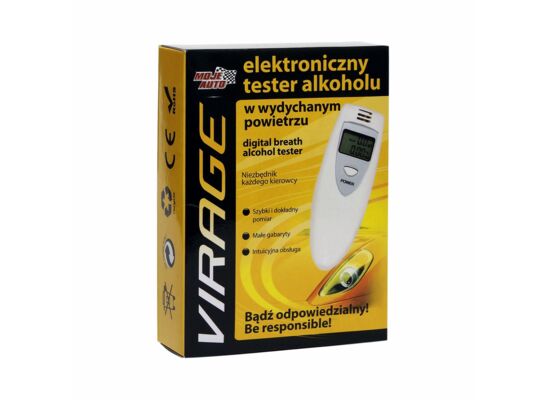 Elektroniczny tester alkoholu w wydychanym powietrzu MojeAuto VIRAGE