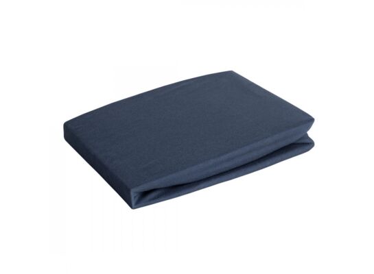Prześcieradło jersey z gumką 160 x 200+30 cm granatowy