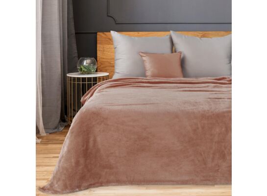 Koc RICKY/1 150 x 200 cmE pudrowy róż