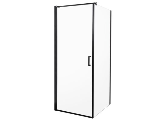 Kabina natryskowa HERA 90 bez brodzika czarne profile Kerra