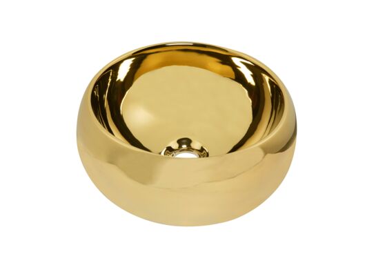 Umywalka KR-802 Gold nablatowa Ø40 złoty Kerra