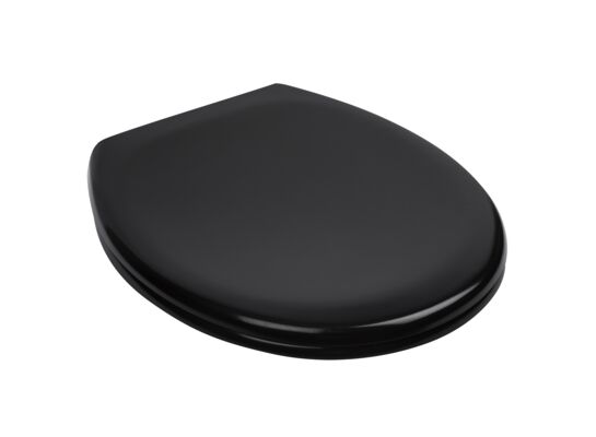 Deska WC Julia Black czarna duroplast wolnoopadająca