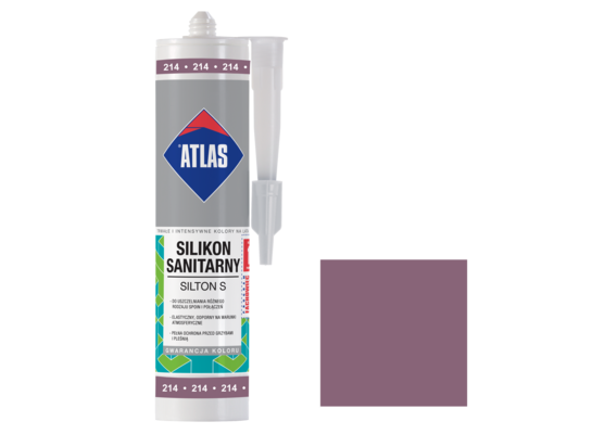 Silikon sanitarny SILTON S 214 wrzosowy 280 ml Atlas