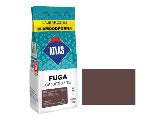 Fuga ceramiczna 209 kasztanowy alubag 2 kg ATLAS