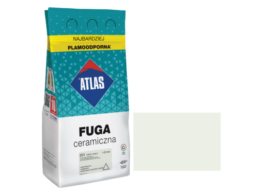 Fuga ceramiczna 201 ciepły biały alubag 5 kg ATLAS
