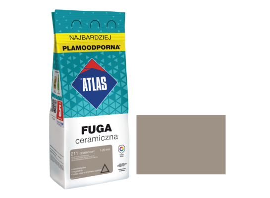 Fuga ceramiczna 211 cementowy alubag 2 kg ATLAS
