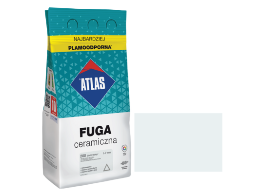 Fuga ceramiczna 200 zimny biały alubag 5 kg ATLAS
