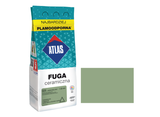 Fuga ceramiczna 025 jasnozielony alubag 2 kg ATLAS