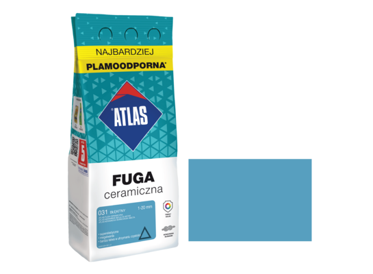 Fuga ceramiczna 031 błękitny alubag 2 kg ATLAS