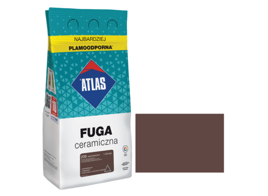 Fuga ceramiczna 209 kasztanowy alubag 5 kg ATLAS