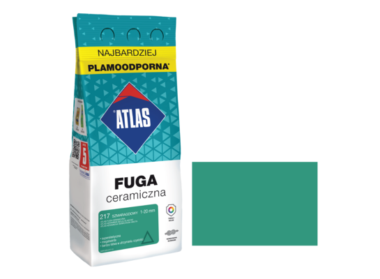 Fuga ceramiczna 217 szmaragdowy alubag 2 kg ATLAS