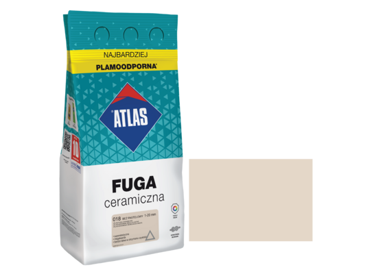 Fuga ceramiczna 018 beż pastelowy alubag 5 kg ATLAS