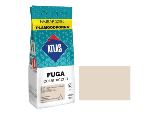 Fuga ceramiczna 018 beż pastelowy alubag 2 kg ATLAS