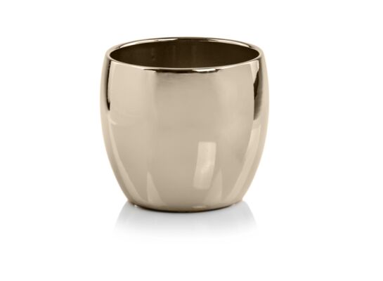 Wazon kula 15 cm złoty