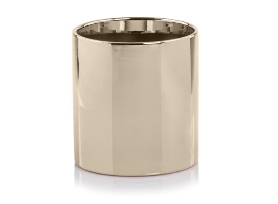 Wazon walec 23 cm złoty