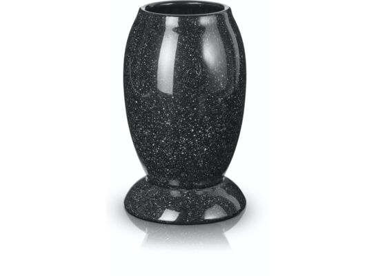 Wazon stożek 22 cm czarny