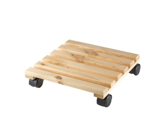 Podstawka na kwiaty kwadratowa 28,5 cm naturalna