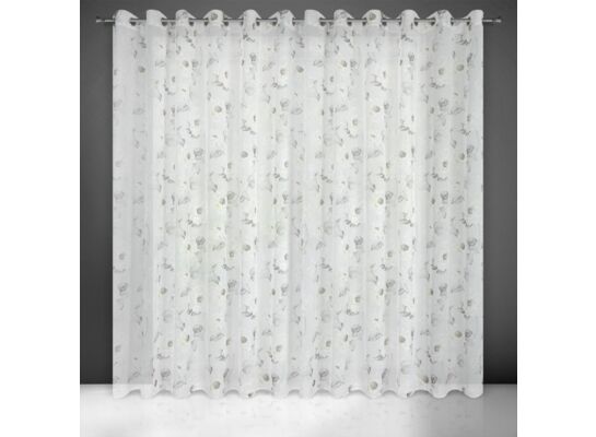 Firana gotowa na przelotkach BESSY 250 x 350 cm biały