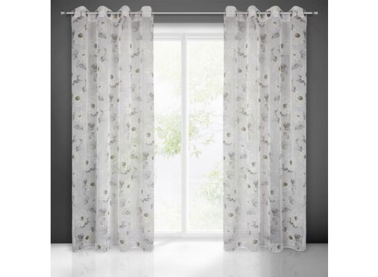 Zasłona gotowa na przelotkach BESSY 250 x 140 cm biały