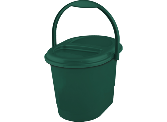 Wiadro BIO z pokrywą Elsa eco line 13 l zielony keeeper