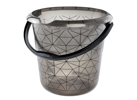 Wiadro deco ilvie polygon 10 l transparent keeeper