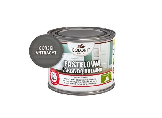 Pastelowa farba do drewna Górski Antracyt 375 ml