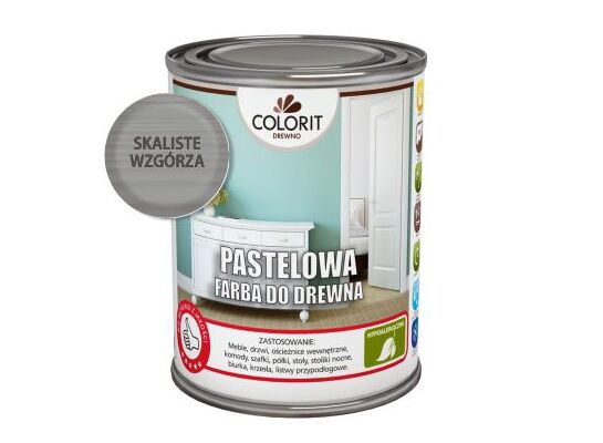 Pastelowa farba do drewna Skaliste wzgórze 0,75 l COLORIT DREWNO